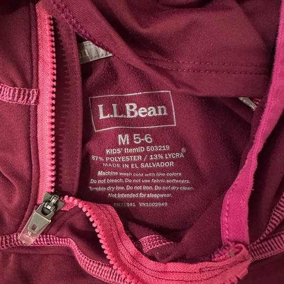 LL Bean “Wicked Warm Expedition Underwear” thermal Balaclava girls size 5-6 - Picture 4 of 4